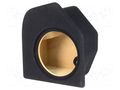 Car loudspeaker enclosure; MDF; black; 250mm; Grooving: 272mm BASSER OBGL.CITROEN.01L