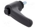 Lever; adjustable; Thread len: 10mm; Lever length: 44mm; -30÷130°C ELESA+GANTER ERX.44P-M5X10-C1