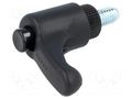 Lever; adjustable; Thread len: 10mm; Lever length: 30mm; -30÷130°C ELESA+GANTER ERX.30P-M6X10-C1