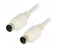 Cable; PS/2 plug,both sides; Len: 2m; connection 1: 1; Øcable: 5mm BQ CABLE C-PS2WW/2