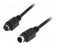 Cable; PS/2 socket,PS/2 plug; 3m; black; connection 1: 1 BQ CABLE CAB-PS2WG/3-BK