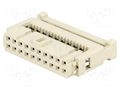 Connector: IDC; plug; female; PIN: 20; for ribbon cable; 2.54mm HARTING 09185206813