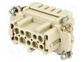 Connector: HDC; contact insert; female; 16A; 500V; Han® ES; PIN: 10 HARTING 09330102716