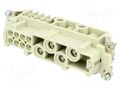 Connector: HDC; contact insert; female; 16A,80A; 400V,830V HARTING 09380122701