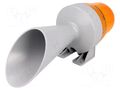 Signaller: lighting-sound; 24VDC; horn,continuous light; LED WERMA 42432075