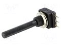 Potentiometer: shaft; single turn; 50kΩ; 100mW; THT; 6mm; plastic PIHER 6PMO-50K