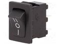 ROCKER; SP3T; Pos: 3; ON-OFF-ON; 10A/250VAC; 10A/28VDC; black; none BULGIN AE-H8620VBAAC