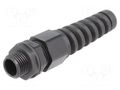 Cable gland; with strain relief; M16; 1.5; IP68; polyamide; black KSS WIRING AG-16SR