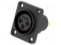 Connector: XLR; socket; female; 5A; PIN: 3; sealed; soldering CLIFF CP30070