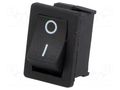 ROCKER; SPST; Pos: 2; ON-OFF; 6A/250VAC; black; none; 35mΩ; -30÷80°C NINIGI D-KWS10