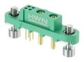 CONN, MIXED LAYOUT, RCPT, 2+4 POS, THT G125-FV104F1-02AB000P