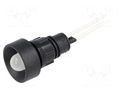 Indicator: LED; recessed; white; 230VAC; Ø13mm; IP40; cables; 300mm POLAM-ELTA LW-D10-230AC