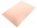 Laminate; FR4,epoxy resin; 0.6mm; L: 233mm; W: 160mm; double sided SOLDER PEAK LAM160X233EX0.6
