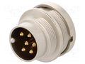 Connector: M16; socket; male; PIN: 6; 5A; 250V; soldering; IP68 LUMBERG 0314-06