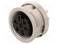 Connector: M16; socket; female; PIN: 7; 5A; 250V; soldering; IP68 LUMBERG 0304-07