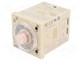 Timer; 0,05s÷30h; DPDT; 250VAC/5A; Usup: 100÷240VAC; H3CR-F; octal OMRON H3CR-F8-AC10024