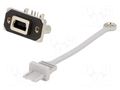 Connector: USB B mini; socket; MUSB; for panel mounting,screw AMPHENOL COMMUNICATIONS SOLUTIONS MUSB-B151-01