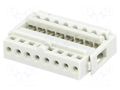 Connector: IDC; plug; female; PIN: 8; IDC; THT; 2.54mm; 1x8; 2.54mm TOMIC N1608
