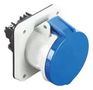 POWER CONN, SOCKET, 2P+E, 63A, BLU/WHT MP011071
