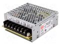Power supply: switching; for building in,modular; 53.6W; 5VDC MEAN WELL RD-50B