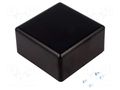 Enclosure: multipurpose; X: 69mm; Y: 69mm; Z: 37mm; SENSES; ABS; black SUPERTRONIC PP83N