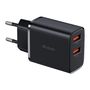 Mcdodo CH-5070 USB-A*2 mains charger, 12W (black), Mcdodo CH-5070