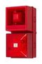AUDIO/VISUAL SIGNAL, FLASH, 230VAC, RED 245205