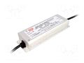 Power supply: switching; LED; 100W; 48÷95VDC; 525÷1050mA; IP65 MEAN WELL ELG-100-C1050A