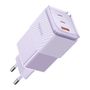 GaN 67W mains charger Mcdodo CH-1502 2x USB-C, USB-A (purple), Mcdodo CH-1502