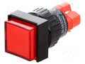 Switch: push-button; Pos: 2; SPDT; 3A/250VAC; 2A/24VDC; ON-(ON) ONPOW V16F-11-230R