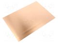 Laminate; FR4,epoxy resin; 0.6mm; L: 297mm; W: 210mm; double sided SOLDER PEAK LAM210X297EX0.6