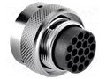Connector: circular; plug; for cable; PIN: 19; male; w/o contacts AMPHENOL RT0616-19PNH