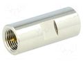 Coupler; FME male,both sides; straight; 50Ω; Insulation: POM AMPHENOL RF FME2071A2NT3G50