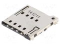 Connector: for cards; Micro SIM; push-push; SMT; PIN: 8 ATTEND 115Q-BCA0