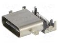 Connector: USB C; socket; SMT,THT; angled; USB 3.1 ATTEND 217C-AA01