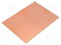 Laminate; FR4,epoxy resin; 0.6mm; L: 100mm; W: 75mm; Coating: copper SOLDER PEAK LAM75X100ED0.6