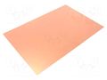 Laminate; FR4,epoxy resin; 0.6mm; L: 233mm; W: 160mm SOLDER PEAK LAM160X233H0.6