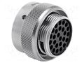 Connector: circular; plug; for cable; PIN: 26; female; w/o contacts AMPHENOL RT0W616-26SNH