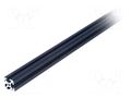 Connecting tubes; to build 3D printers; W: 20mm; H: 20mm; L: 2m KRAFTBERG K2020-I5/2M-BK
