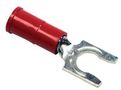 TERMINAL, LOCKING FORK, #10, CRIMP, RED CLS-TV-1810