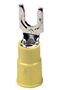 TERMINAL, LOCKING FORK, #8, CRIMP, YELLOW CLS-TV-1008