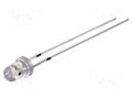 LED; white cold; 3mm; 3000÷4200mcd; 30°; Front: convex; 12VDC OPTOSUPPLY OSW5DK3131A-12V