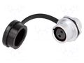 Connector: circular; socket; female; PIN: 2; IP67; SF12; 13A; 250V WEIPU SF1212/S2