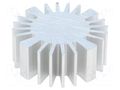 Heatsink; LED; Ø: 50mm; H: 20mm FISCHER ELEKTRONIK SK57720AL