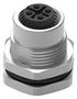 SENSOR CONN, M12, FEMALE, 4POS, SOLDER 643160100604