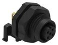 SENSOR CONN, M12, R/A, FEMALE, 5POS, PCB 643240100405