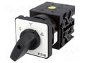 Switch: star-delta cam switch; Stabl.pos: 3; 20A; 0-Y-Δ; Poles: 3 EATON ELECTRIC T0-4-8410/E