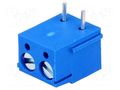 Connector: PCB terminal block; terminal; 16A; 250V; straight; blue NINIGI TB-5.0-K-2P