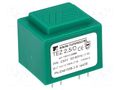 Transformer: encapsulated; 2.5VA; 230VAC; 15V; 166.6mA; PCB; IP00 BREVE TUFVASSONS TEZ2.5/D/15V