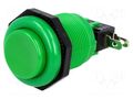Switch: push-button; Pos: 2; SPDT; 10A/250VDC; ON-(ON); Ø: 23.6mm HIGHLY ELECTRIC VAQ-7R-15-1C2-G